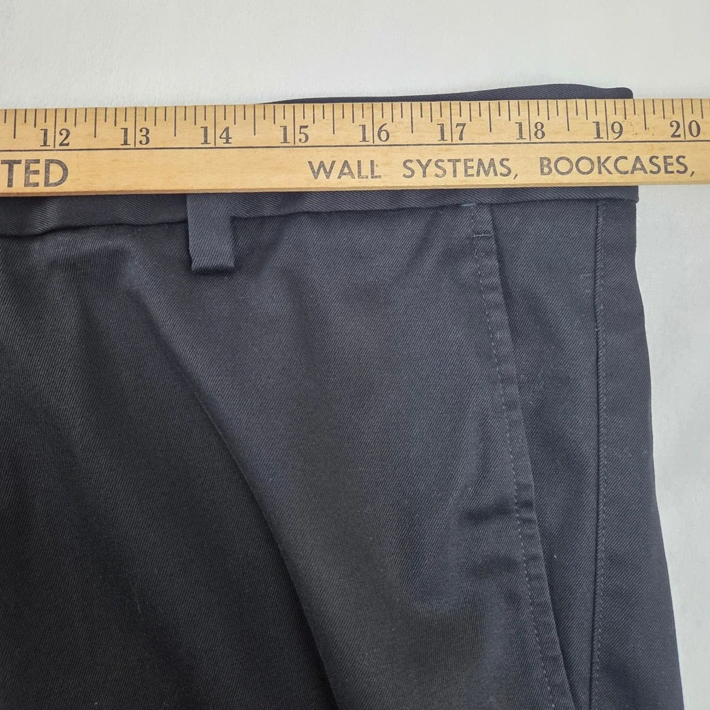 Dockers D2 Straight Fit Chinos Mens 38x32‎ Black Flat Front 100% Cotton Pants